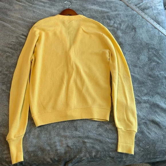 Vintage Men’s Grand Slam Munsingwear Penguin Sweater Cardigan Mr Rogers L Yellow - Picture 5 of 7